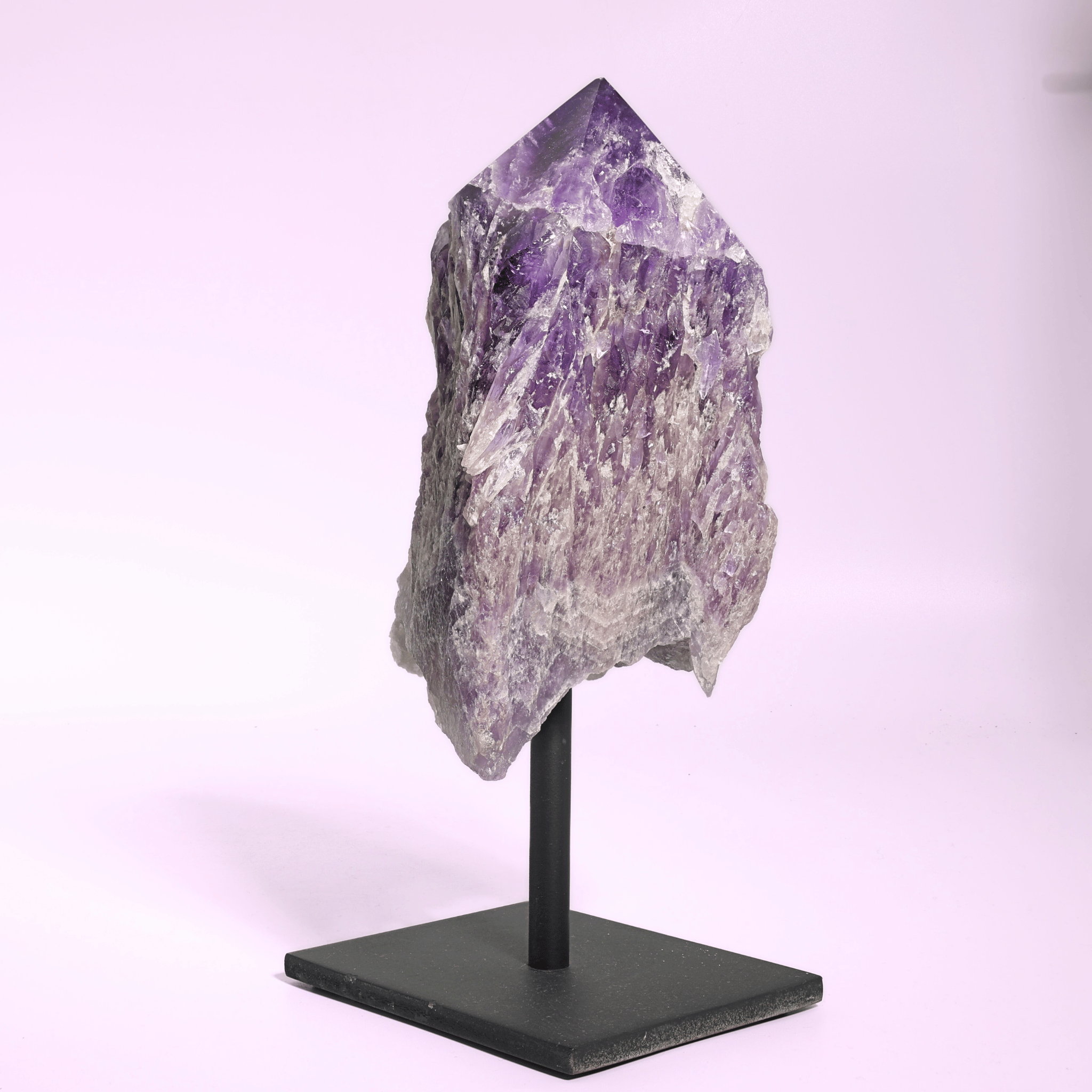 Große Amethyst Druse auf Ständer