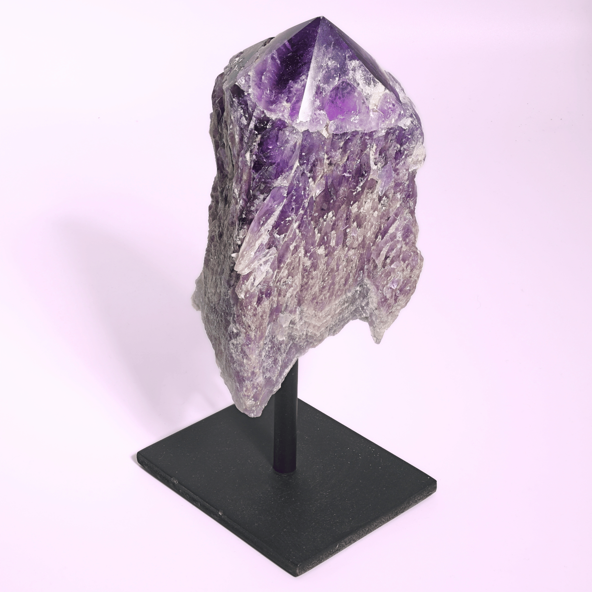 Große Amethyst Druse auf Ständer
