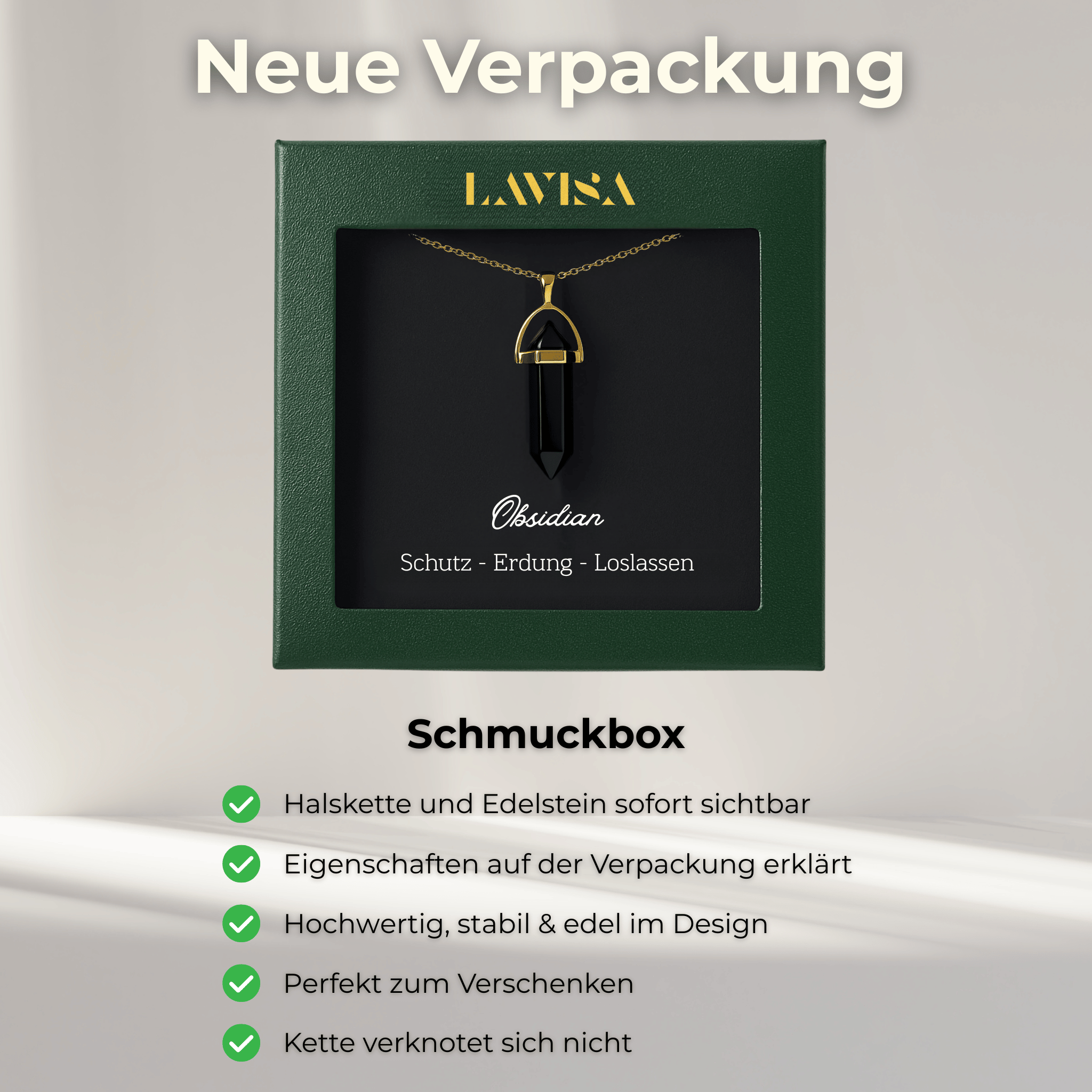 Obelisk Halskette (Gold)